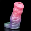 Male Penis Extender Effective Size Enlargement Fantasy Dildo Sleeve Safe Silicone Material Use Opening Designs
