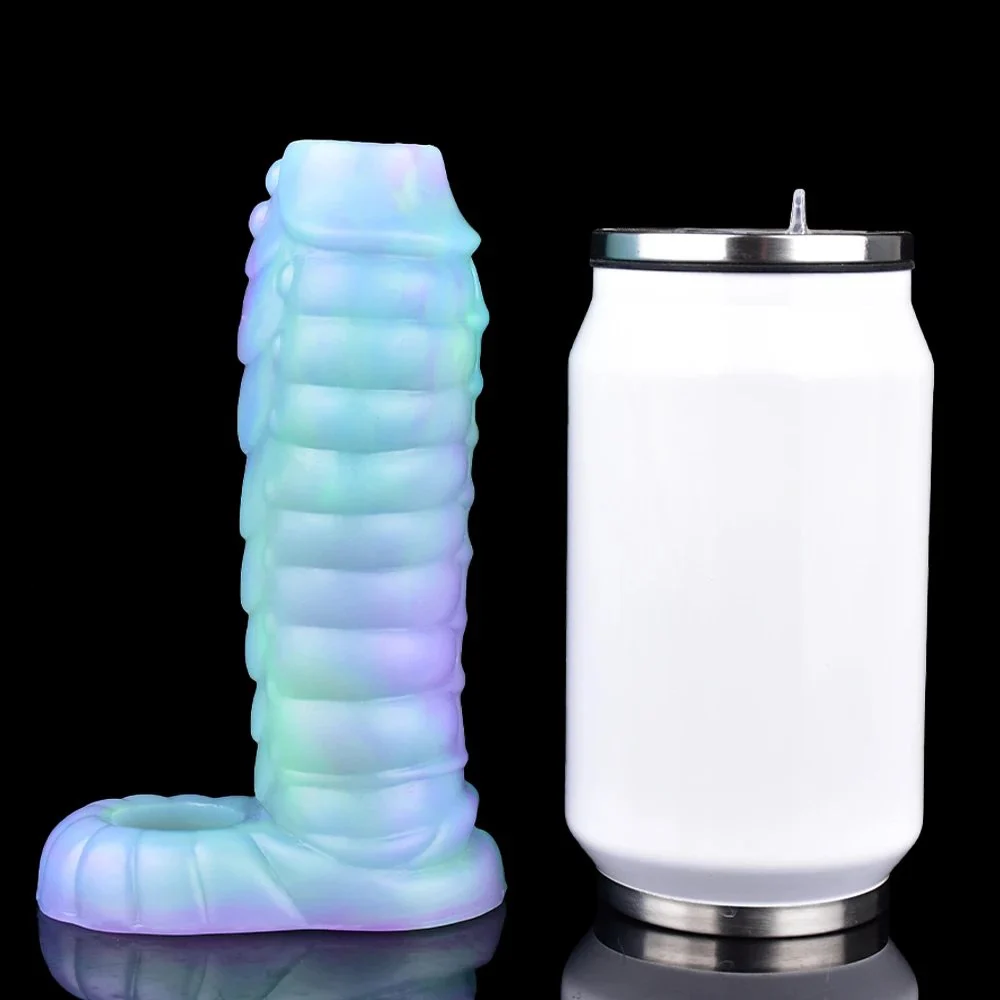 Dragon Penis Sleeve with Soft Silicone Extendable Male for Enlargement Dildo Fantasy Sex Toy for Enhanced Pleasure Luminous