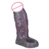 Male Open Head Ultra Realistic Silicone Penis Sleeve Hollow Cock Sheath Delay Ejaculation Discreet Adult Sex Toy