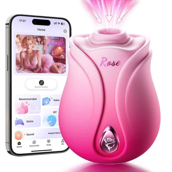 App Control Rose Toys Sucking Vibrator for Women Masturbation Clitoral Stimulation Massager