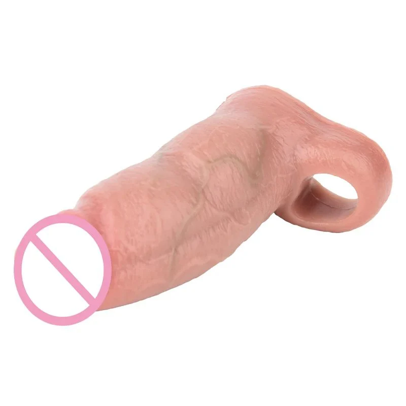 Male Penis Extender Using Medical Grade Silicone Material to Effectively Increase the Size of the Penis Cover Two Colors