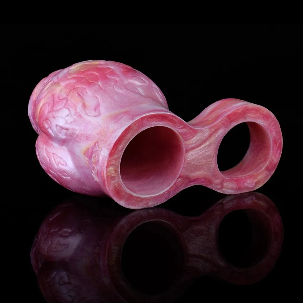 Dog Knot Men Penis Enlargement Glans Masturbate Stimulate Sex Toys for Men Silicone Cock Ring Dildo Sleeve Size S M L