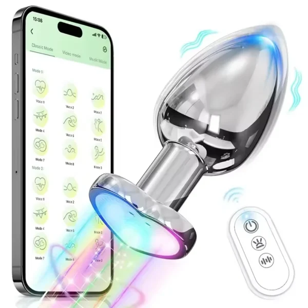 Adult Sex Products Woman's Butt Plug and Electric Anal Plug Silicone and Metal Material Sex Toy