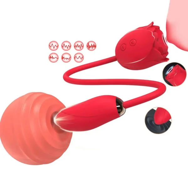 Anal Clitoral Nipple Foreplay Massage Vibrator Vibrating for Egg with Suction Vibration Couple Interaction for Foreplay