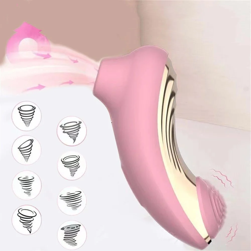 Double Motors 8 Speed Clitoral Stimulation G Spot Sucking Flapping Vibrator Adult Sex Toys for Women