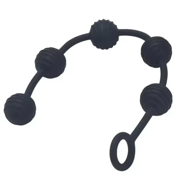 Rear Court Silicone Seven Ball Bead Massage Masturbator Erotic Anal Plug Adult Sex Toys