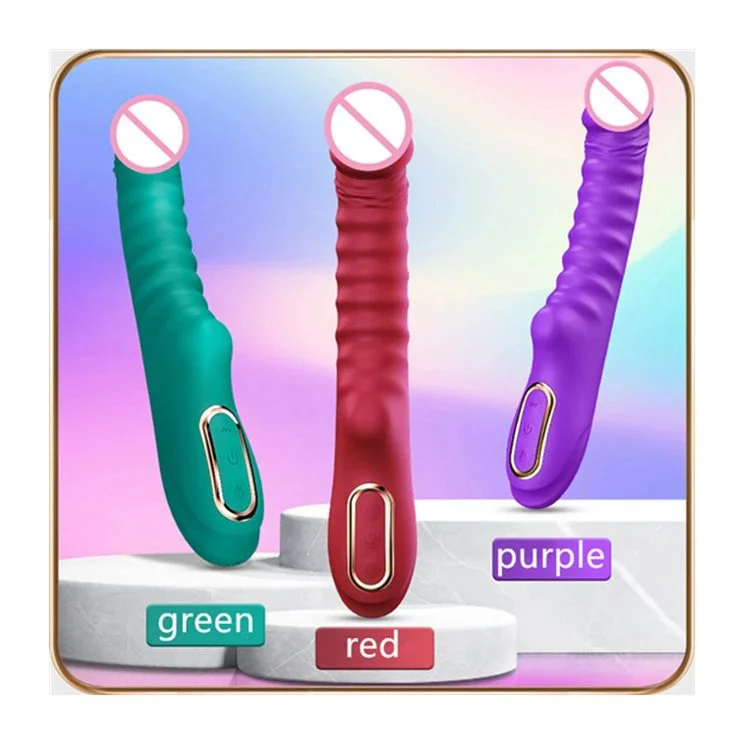 AV Stick with Heating Silicone Dildo G-Spot Stimulation Vibrator Sex Toys for Women
