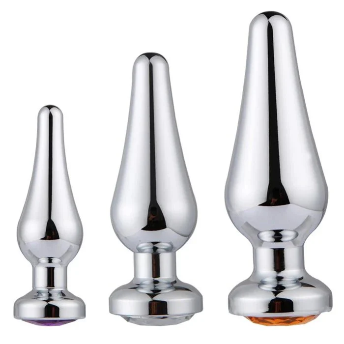 Stainless Steel Sex Toys Anal Plug and Vibrator Dildo for Men and Women Butt Stimulator for Enjoyment