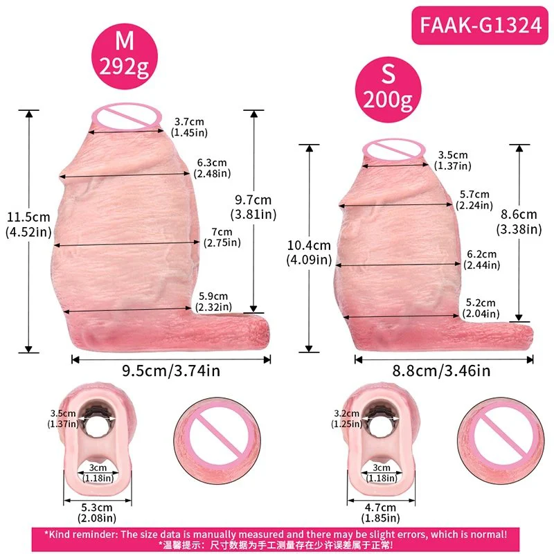 Large-sized Male Penis Sleeve, an Adult Toy Made of Safe Silicone Designed to Effectively Increase Penis Circumference