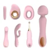 Clitoris Stimulator AV Wand G Spot Sucking Dildo Vibrator Sex Toys Set for Woman