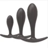 Silicone Wearable Butt Plug and Anal Dildo Set 3 Different Sizes Sex Products