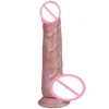 10 Frequency Vibrating Heating Suction Cup Dildos Silicone Thrusting Dildo Vibrator Sex Toy Women