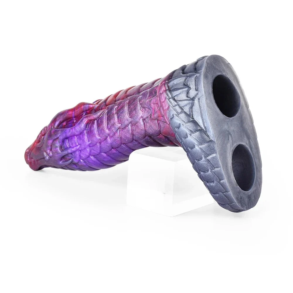 Dragon Dildo Liquid Silicone Hollow Dildo Condom Fantasy Sex Toy