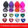 Silicone and Stainless Steel Anal Plug Vibrator Jewelry Couple's Sex Toy