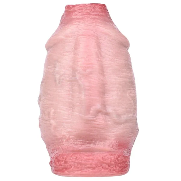 Realistic Penis Sleeve Open-ended Silicone Realistic Thick Hollow Dildo Size S M Cock Enlargement Sex Toy for Men