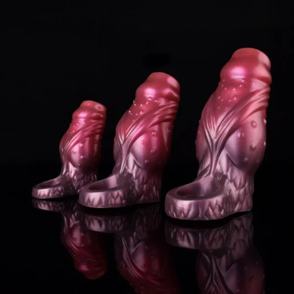 Fantasy Knot Open Sheath Penis Extender with 3 Active Sizes Cock Sleeve Silicone Fantasy Penis Extender