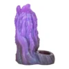 Fantasy Monster Penis Sleeve Amber Purple Enlarged Open Penis Sleeve Penis Enlargement Male Dildo Extender Sex Toys