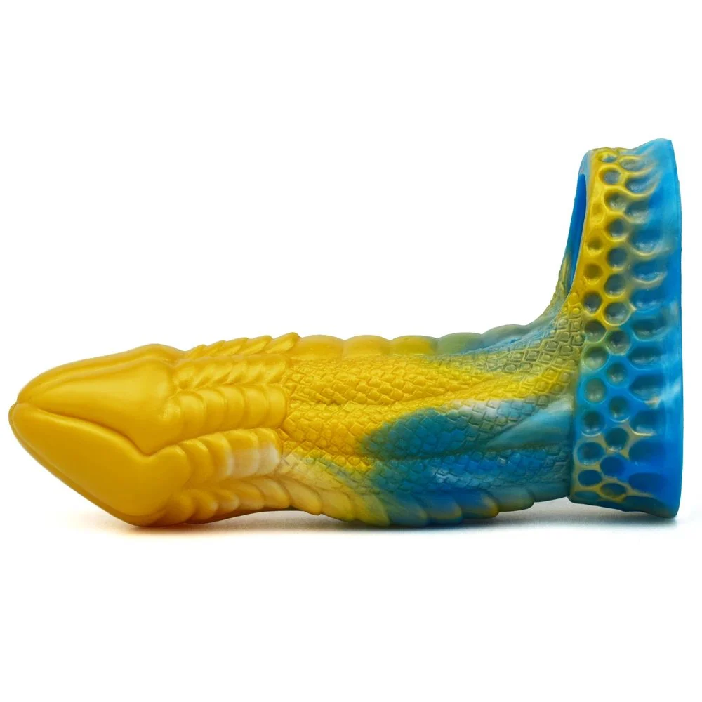 Liquid Silicone Cock Sleeve Reusable Male Condoms Colorful Animal Extender Penis Sleeve for Men Dildo
