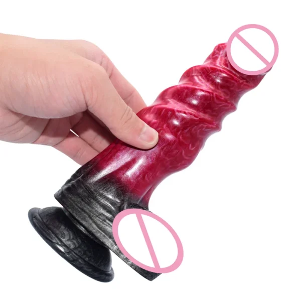 21cm Fantasy silicone Adults Toys Anal Butt Plugs Women Thrusting Masturbation Thick Penis Dildo Machine With Suction Cup