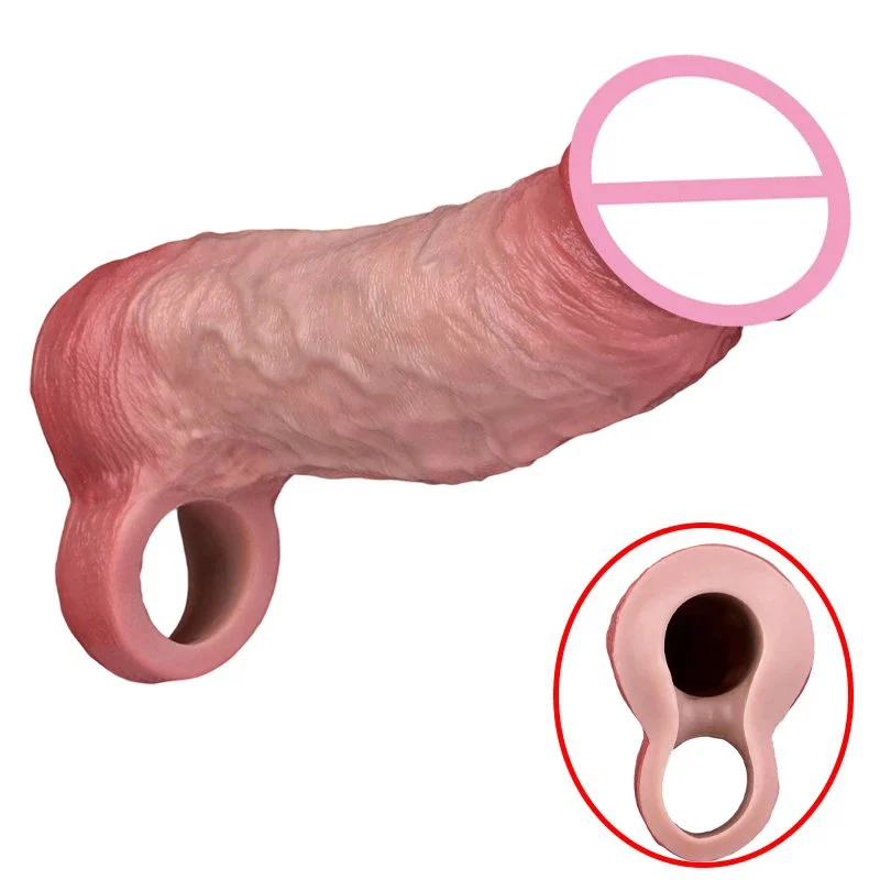 Medical Grade Silicone Male Penis Extender Simulation Dildo Experience Feel Realistic Big Dildo Suitable for Male