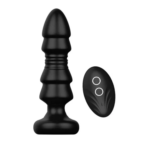 Wireless Remote Control Prostate Massager Thrusting Telescopic Vibrating Anal Plug Sex Toy