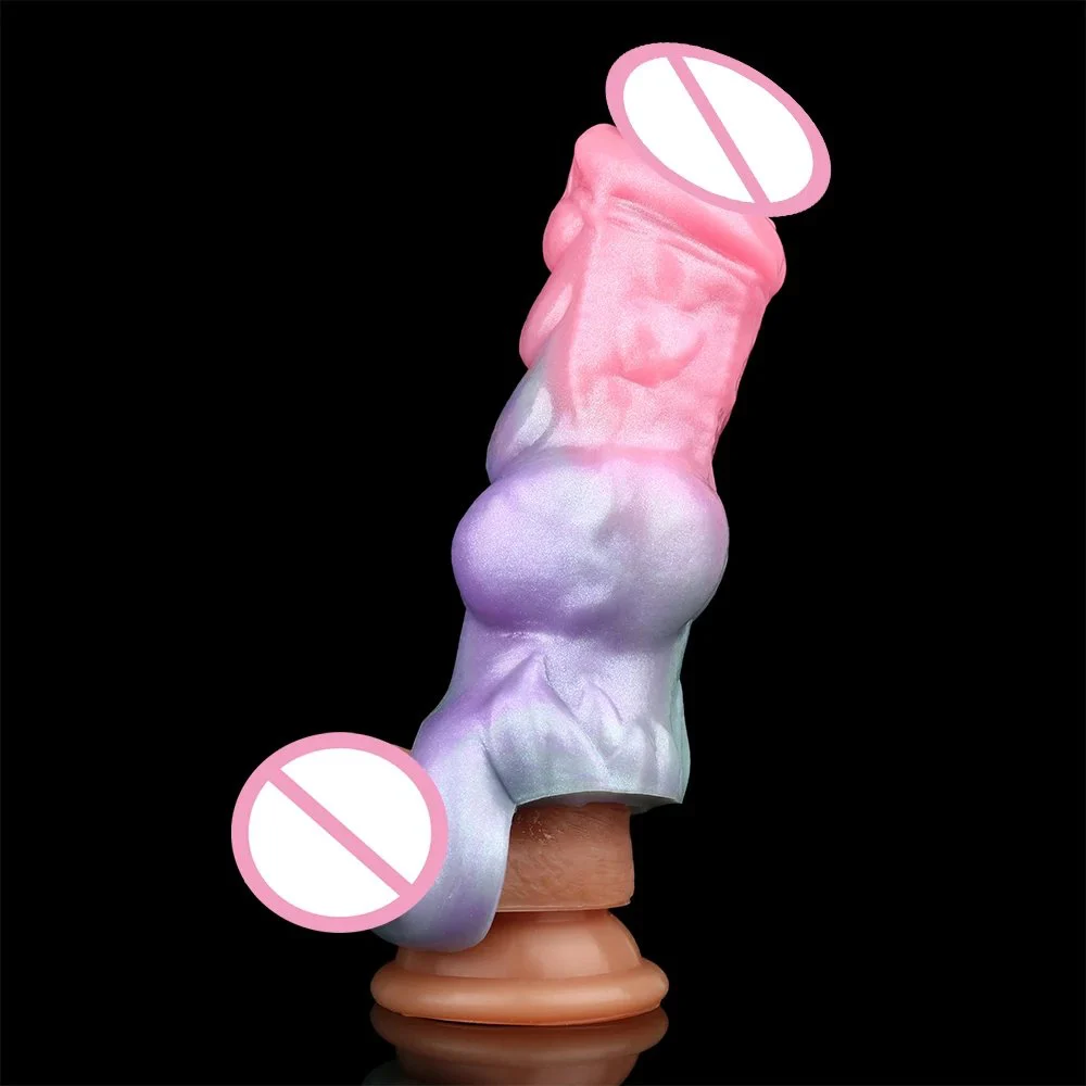 Reusable Soft Galactic Charm Penis Sleeve with Extender and Enlarger Enhancing Erection Dildo Sleeve for Men Cock Bondage