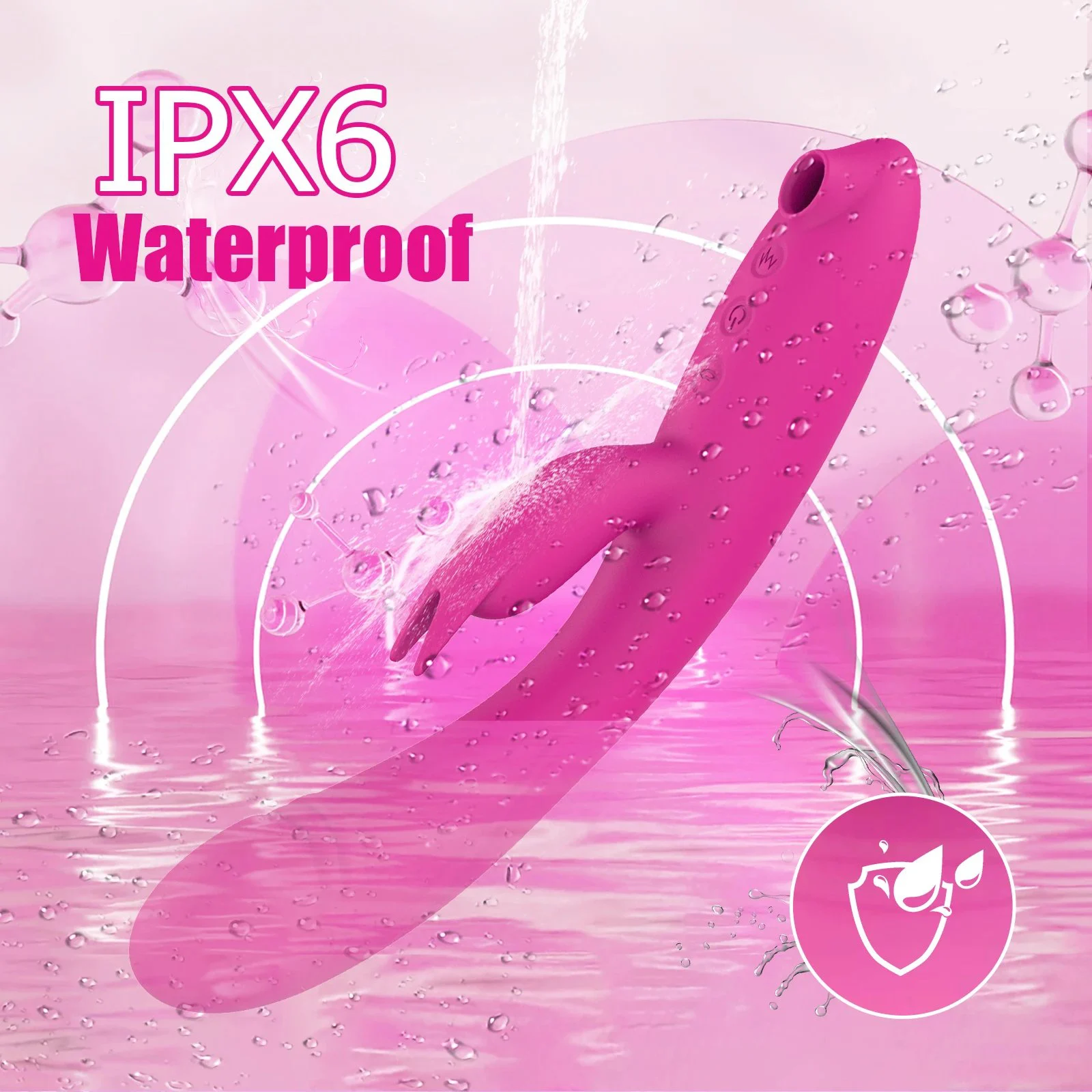 Dual Motor Heating Adult Vibrator Rechargeable APP Control Rabbit with Tongue Licking Feature for G-Spot & Clitoral Pleasure