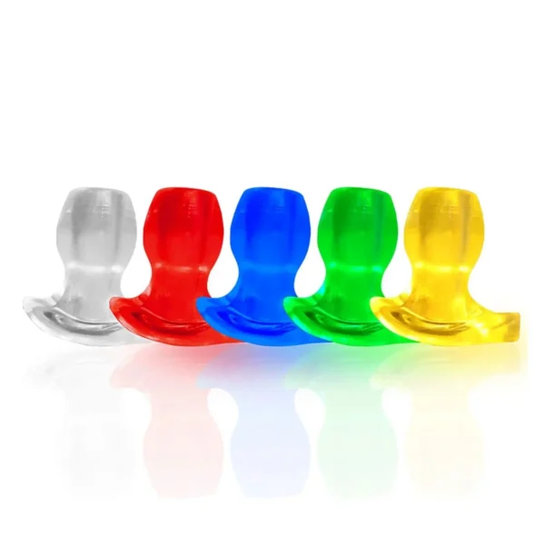 Hollow Anal Plug Expander-Luminous Tunnel Butt Plug Huge Anal Speculum Anus Dilator Waterproof Eco-Friendly Enema Toy