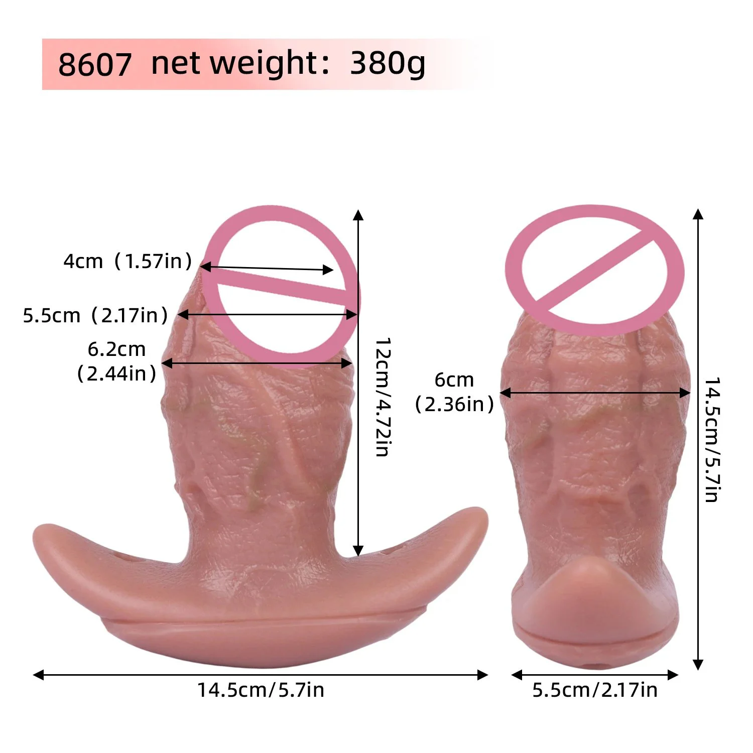 Simulated Soft Silicone Vibrating Anal Plug Brings Stimulating Sensation Boat Anchor Anal Plug Used With Male and Female