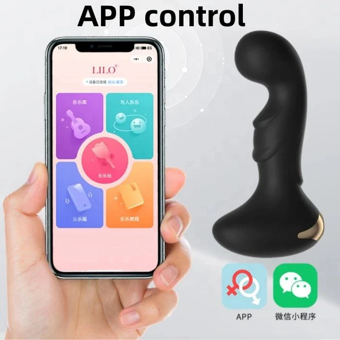 Wifi Controlled 10 Modes Vibrating Butt Plug for Adult Men Sex Toys