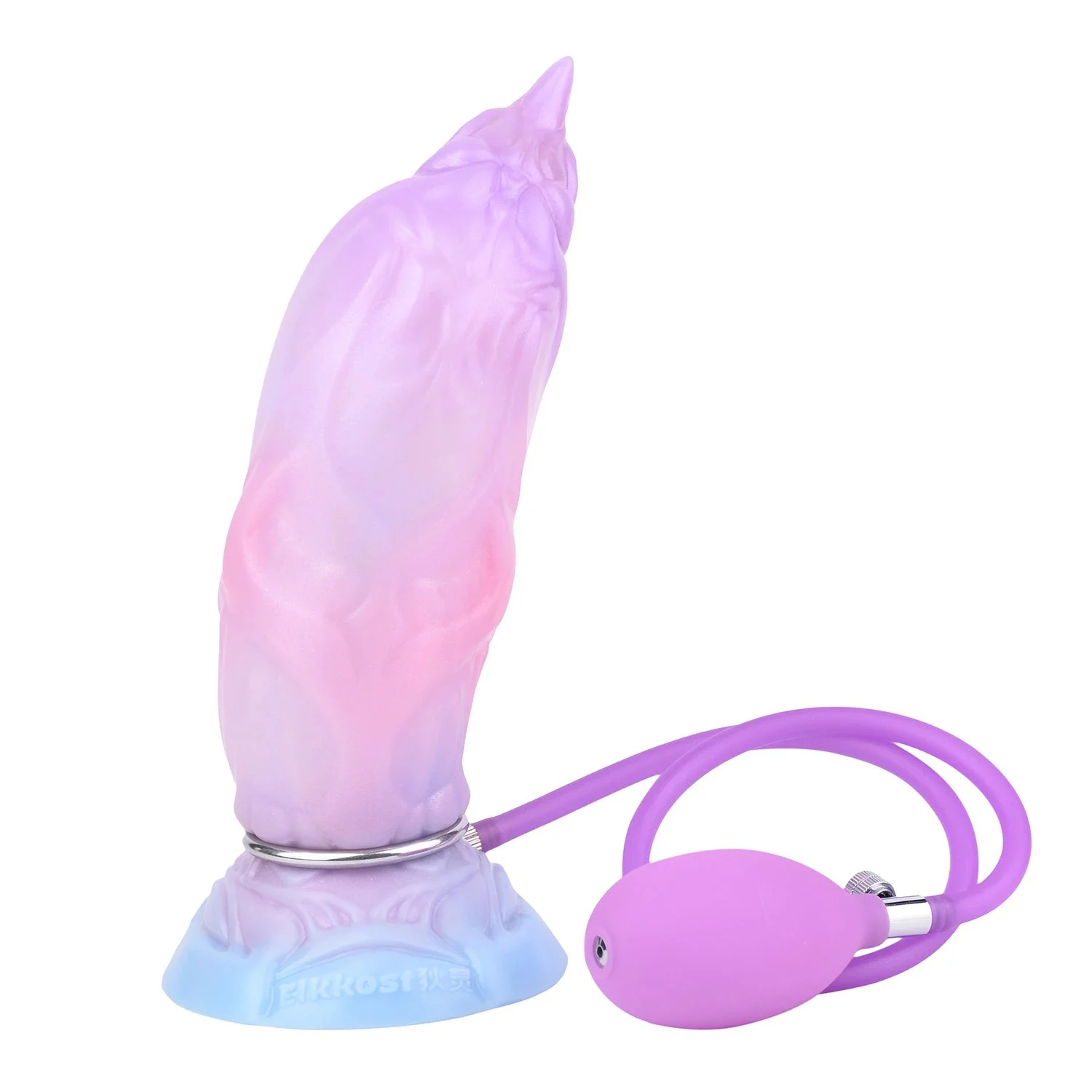 Soft Colorful Scorpion king Inflatable Anal Plug Dildo with Strong Suction Cup&air Bag Sex Toys for Man and Woman Flirting