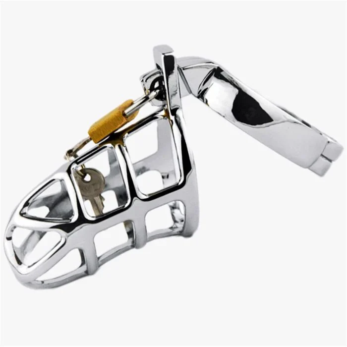Adult BDSM Chastity Cage Stainless Steel SM Restraint Device