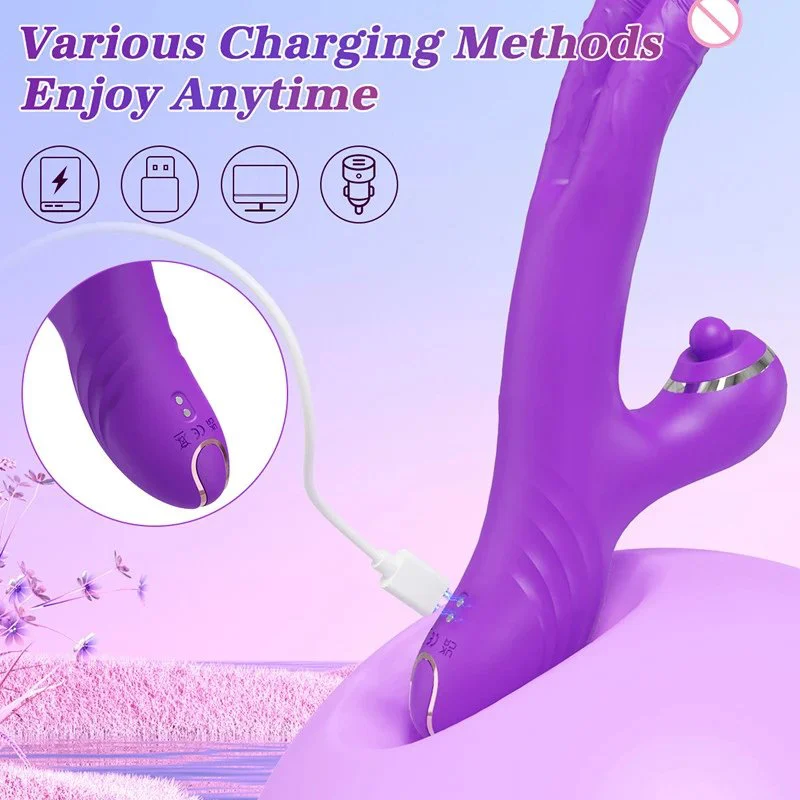 Female Finger Vibrators Clitoral Nipple Stimulation G Spot 3 in 1 Dual Dildo Rabbit Vibrator Sex Toys Women
