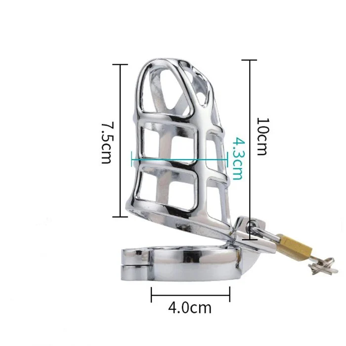 Adult BDSM Chastity Cage Stainless Steel SM Restraint Device