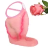 Pinkish White Penis Sleeve Extender Reusable Condoms for Penis Sleeve Enlargement Funny Delay Condom