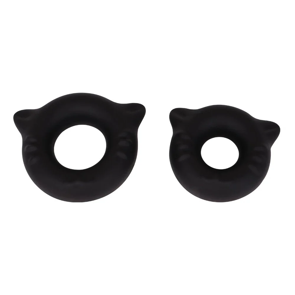 Quantity of Two Cock Ring Chastity Ring Silicone Lock Cock Ring Male Penis Delayed Ejaculation BDSM Flirting Sex Toys