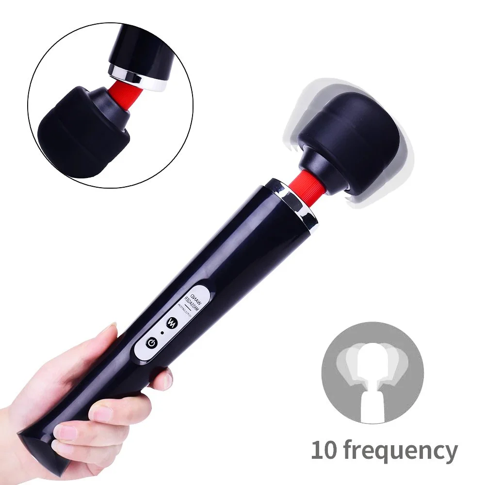 IPx6 Waterproof USB Rechargeable Portable Body Massage Hammer-10-Speed Vibration Flexible Head Low Noise for Women's