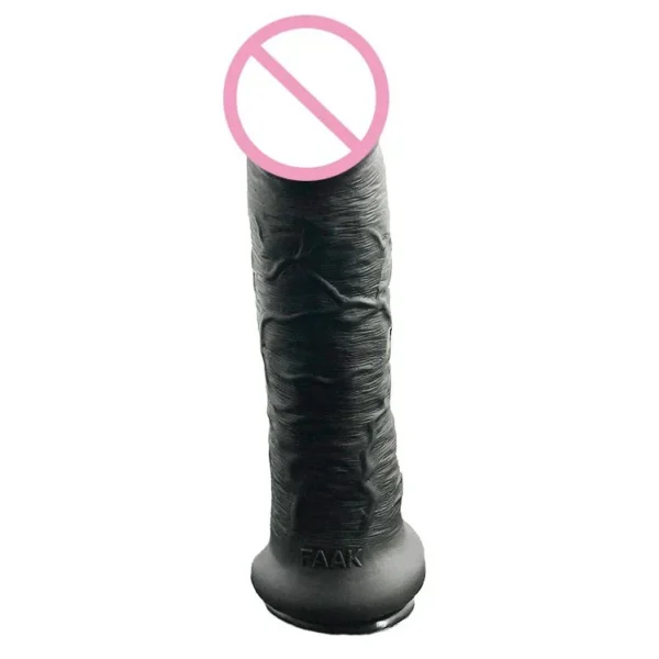 28.5cm 11 5.8cm Huge Anal Butt Plug Flexible Sex Toy Realistic Lifelike Silicone Dildo Black Lengthy Dildo 12 Inch for Men