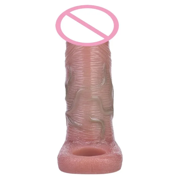 Realistic Cock Sleeves Silicone Penis Sleeve Delay Ejaculation Penis Sleeve Sex Toys for Men