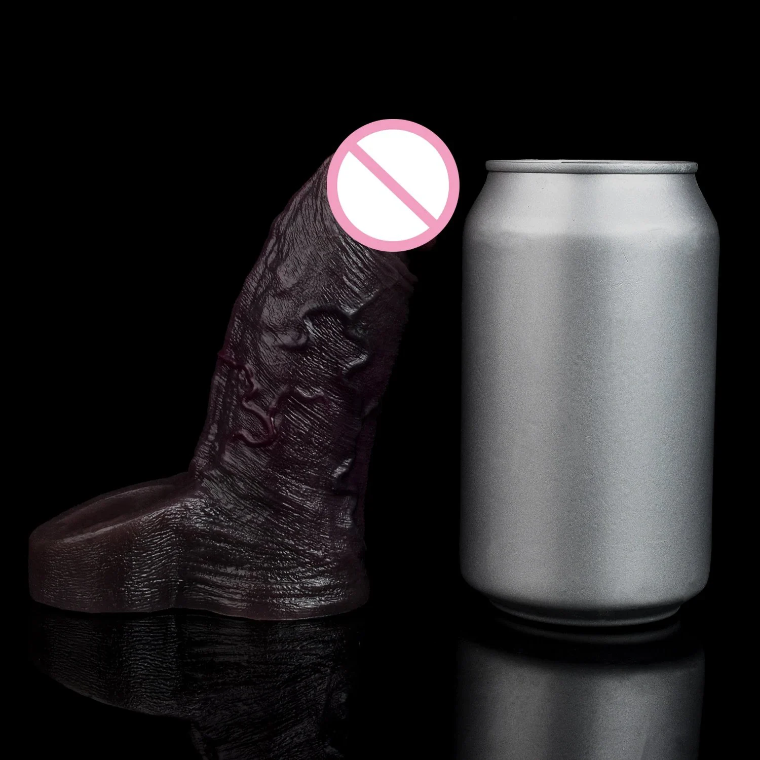 Realistic Black Penis Sleeve Extender Soft & Stretchable Silicone Cock Sleeve for Men,Couples Sex Toys