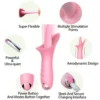 Female Sucker 5 Frequency Breast Massager Tongue Cunnilingus Breast Pump Couple Fun Vibrating Egg Toy