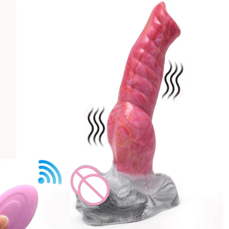 10 Inch Wolf Dildo Kinky Realistic Animal Vibrator Massager Sex Toy Gorgeous Gory Color Vibration Waterproof