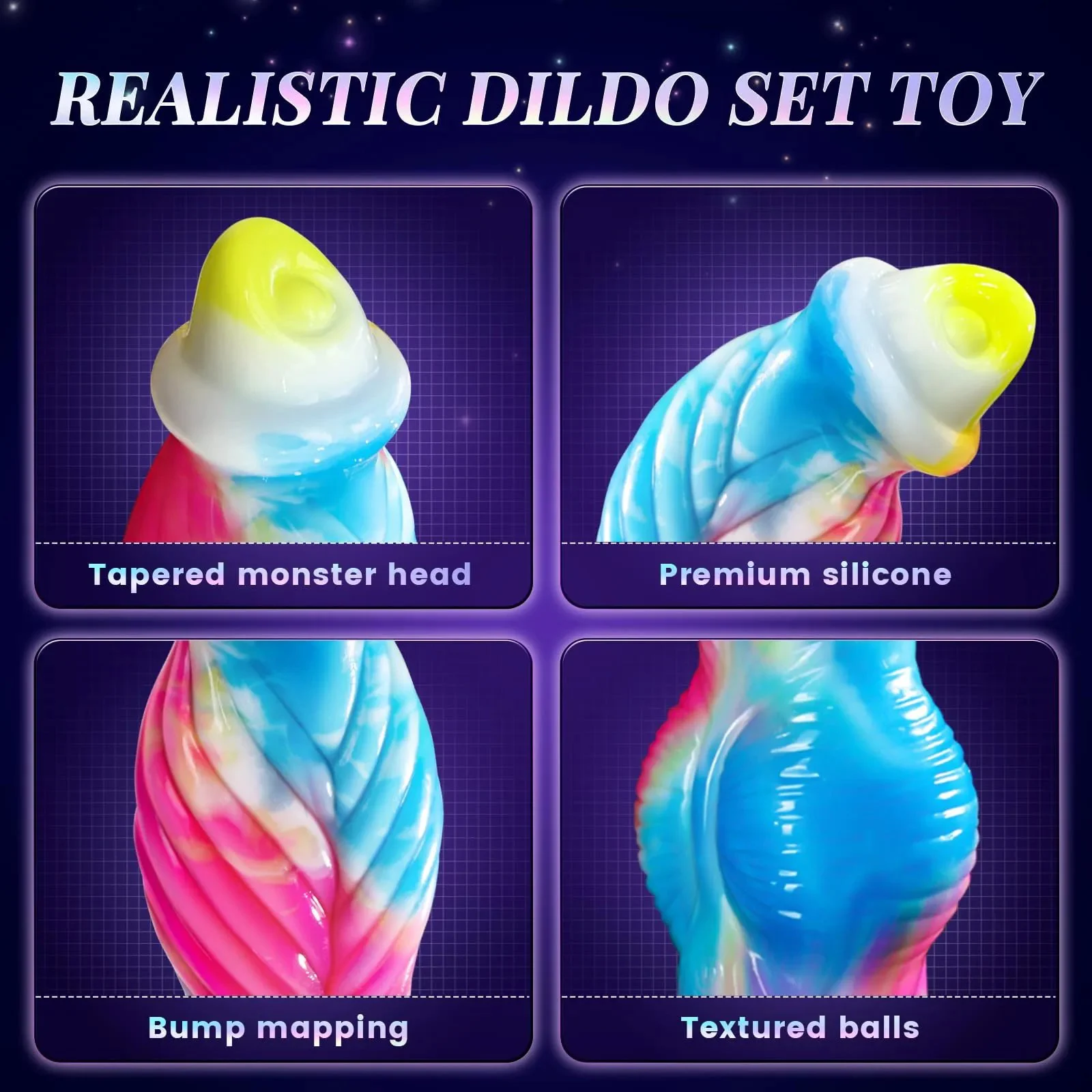 10.23 Inch Colorful Dragon Huge Big XXL Anal Telescopic Dildo Remote Control Thrusting Vibrating Monster Dildo for Women and Man