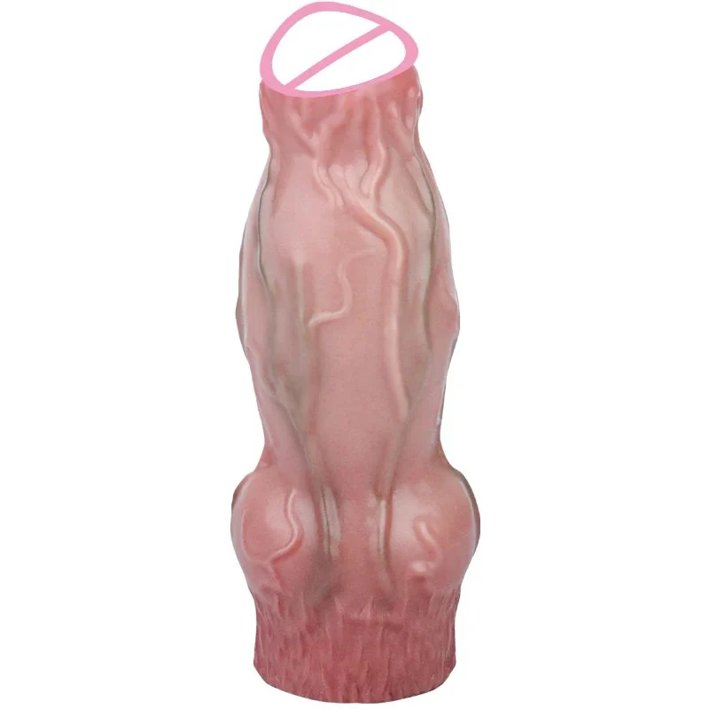 Realistic Dog Knot Dildo Sheath Male Masturbator Cock Enlargement Skin Fantasy Penis Sleeve Men Couples Sex Toys