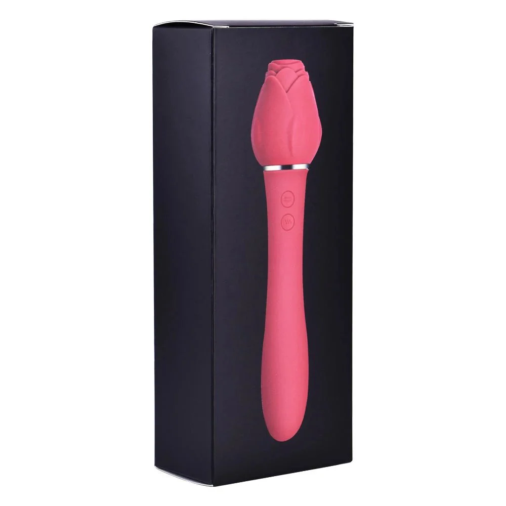 Handheld Rose Sucking Vibrating Clit Sucker 5 Modes 10 Speed Vibration Nipple Stimulation Flirting Sex Toys