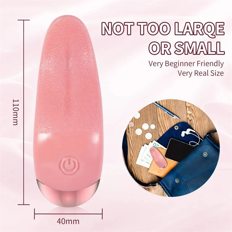Silicone 10 Frequency Oral Sex Toys Adults Heating VibratingTongue Vibrator
