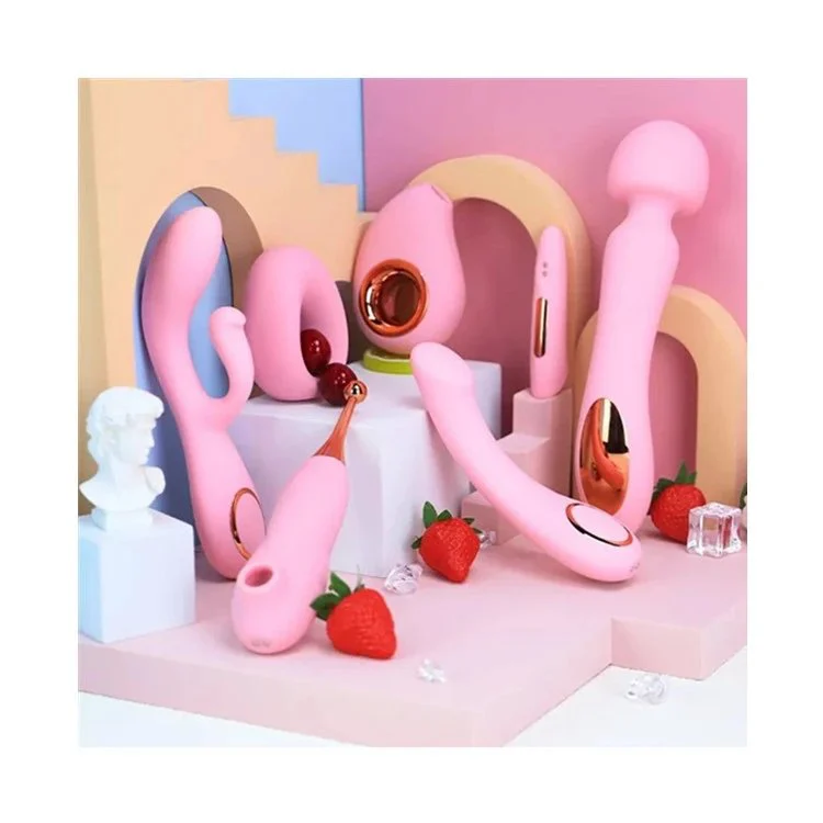 Clitoris Stimulator AV Wand G Spot Sucking Dildo Vibrator Sex Toys Set for Woman