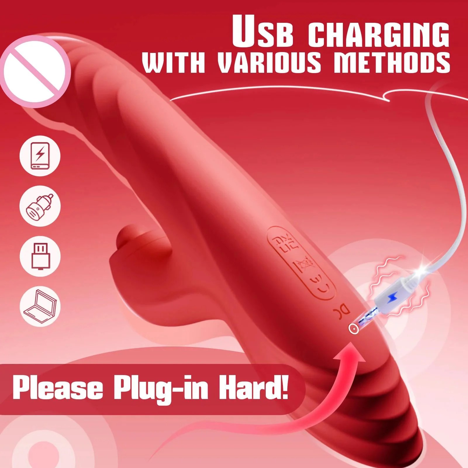 Female Retractable Flaping Heating Vibrator Telescopic Dildo Rotation Tongue Licking Rabbit Vibrator