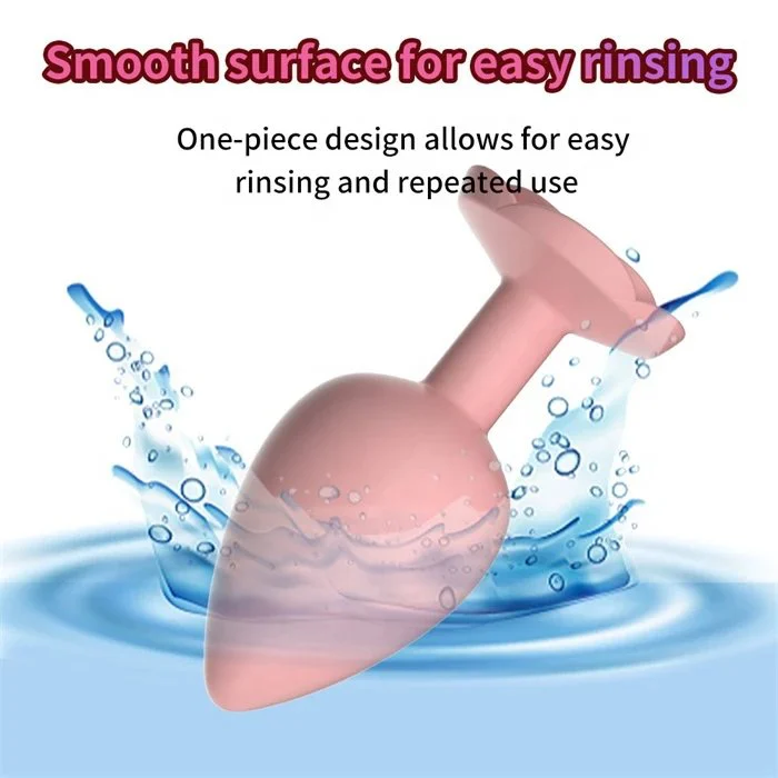 Silicone Rose Butt Plug Anal Sex Toys for Couples to Enjoy