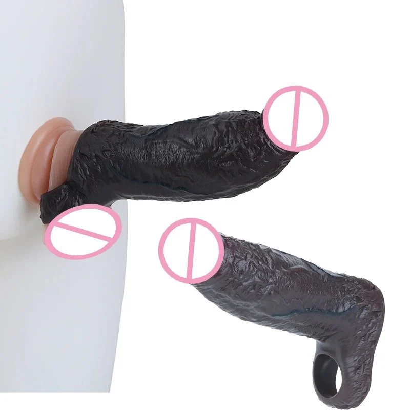 Silicone Penis Extender Effectively Enhances the Experience Strongly Stimulating Male Penis Sleeve Xl Size Suitable for Adults